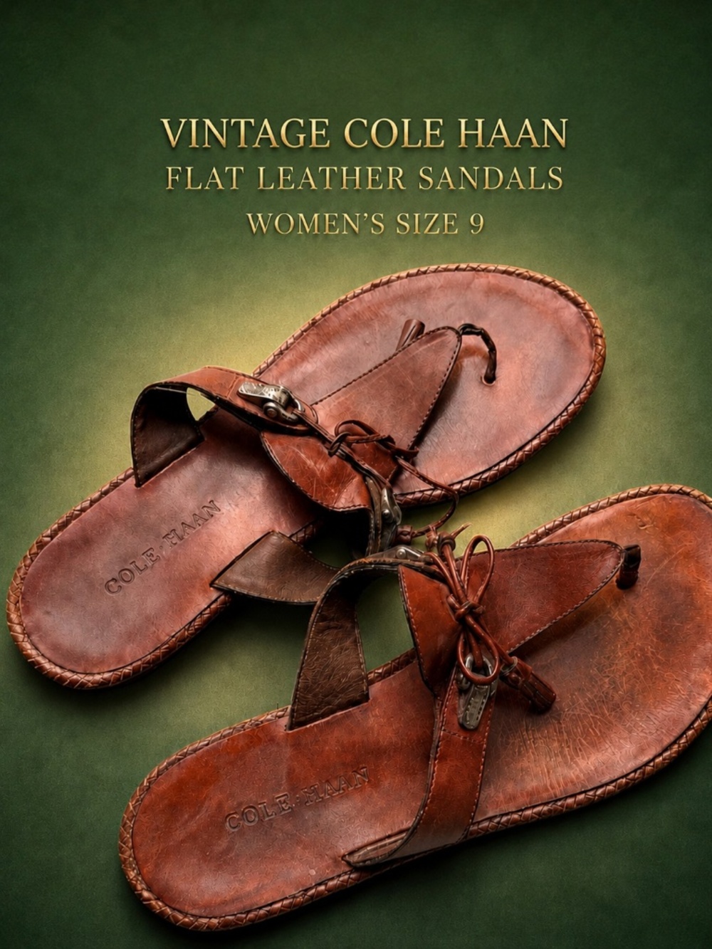 Cole Haan Brown Leather Sandals size 9